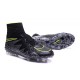 2016 Crampons Nike HyperVenom Phantom II FG Football Noir Hématite Volt