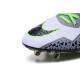 Chaussures de Football Nike Hypervenom Phinish II FG Hommes Blanc Vert Gris Noir