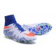 2016 Crampons Nike HyperVenom Phantom II FG Football Bleu Blanc Orange