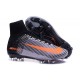 2016 Crampons Foot - Nike Mercurial Superfly 5 FG Gris Noir Orange