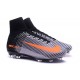 2016 Crampons Foot - Nike Mercurial Superfly 5 FG Gris Noir Orange