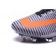 2016 Crampons Foot - Nike Mercurial Superfly 5 FG Gris Noir Orange