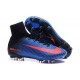 2016 Crampons Foot - Nike Mercurial Superfly 5 FG Bleu Noir Orange