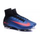 2016 Crampons Foot - Nike Mercurial Superfly 5 FG Bleu Noir Orange