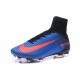 2016 Crampons Foot - Nike Mercurial Superfly 5 FG Bleu Noir Orange