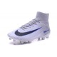 2016 Crampons Foot - Nike Mercurial Superfly 5 FG Gris Blanc Noir