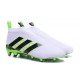 Nouveau Chaussures de Football Adidas Ace16+ Purecontrol FG/AG Vert Blanc Noir