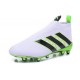 Nouveau Chaussures de Football Adidas Ace16+ Purecontrol FG/AG Vert Blanc Noir