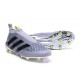Nouveau Chaussures de Football Adidas Ace16+ Purecontrol FG/AG Argenté Noir