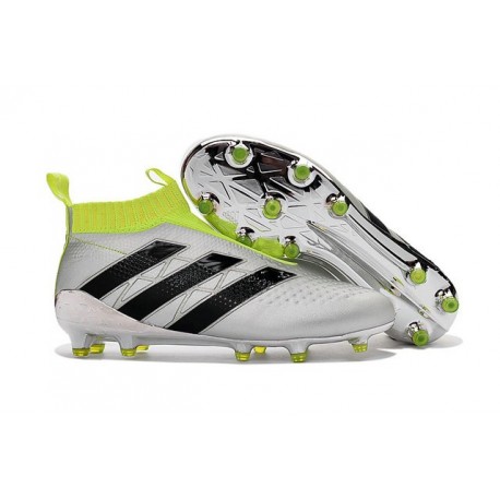 Nouveau Chaussures de Football Adidas Ace16+ Purecontrol FG/AG Argent Noir Jaune