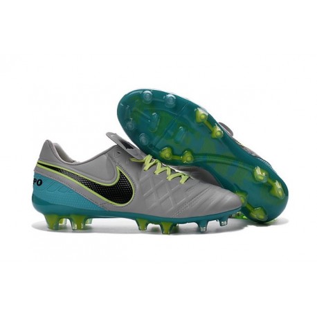 Chaussures Nike Tiempo Legend 6 FG Pas Cher Gris Loup Noir Jade