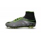 2016 Crampons Nike HyperVenom Phantom II FG Football Platine Noir Vert