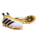Nouveau Chaussures de Football Adidas Ace16+ Purecontrol FG/AG Stellar Pack Noir Blanc Or