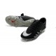 Nouvelle Chaussures de Football Nike Hypervenom Phinish FG Neymar x Jordan Noir Blanc Argenté