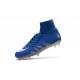 Nike HyperVenom Phantom II FG Football Crampons Neymar x Jordan Bleu Argenté