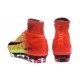 Chaussures de football Nike Mercurial Superfly 5 FG Pas Cher Rouge Volt Noir