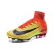 Chaussures de football Nike Mercurial Superfly 5 FG Pas Cher Rouge Volt Noir