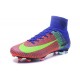 Chaussures de football Nike Mercurial Superfly 5 FG Pas Cher Rouge Bleu Volt
