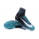 Nouvelles Crampons Nike Mercurial Superfly 5 FG Noir Bleu Blanc