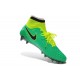 2014 Chaussure de Football Nike Magista Obra FG Vert Noir Jaune