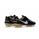 Nike 2016 Chaussures Nike Tiempo Legend VI FG Noir Blanc Or