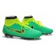 2014 Chaussure de Football Nike Magista Obra FG Vert Noir Jaune