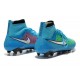 Nouvelle Crampons Nike Magista Obra FG Hommes Bleu Noir Blanc