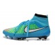 Nouvelle Crampons Nike Magista Obra FG Hommes Bleu Noir Blanc