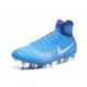 Chaussures de football pour Hommes Nike Magista Obra II FG Bleu Blanc