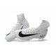 Nouvelles Crampons Nike Mercurial Superfly 5 FG Blanc Noir