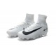 Nouvelles Crampons Nike Mercurial Superfly 5 FG Blanc Noir