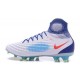 Chaussures de football pour Hommes Nike Magista Obra II FG Blanc Bleu Orange