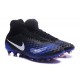 Chaussures de football pour Hommes Nike Magista Obra II FG Noir Bleu Blanc