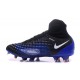 Chaussures de football pour Hommes Nike Magista Obra II FG Noir Bleu Blanc