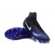 Chaussures de football pour Hommes Nike Magista Obra II FG Noir Bleu Blanc