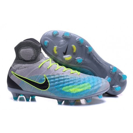 Chaussures de football pour Hommes Nike Magista Obra II FG Platine Noir Vert