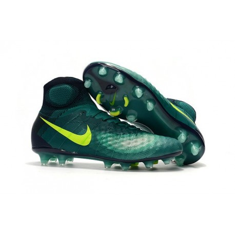 Chaussures de football pour Hommes Nike Magista Obra II FG Turquoise Rio Volt Obsidienne Jade