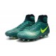 Chaussures de football pour Hommes Nike Magista Obra II FG Turquoise Rio Volt Obsidienne Jade