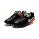 Nike 2016 Chaussures Nike Tiempo Legend VI FG Noir Blanc Hyper Orange Volt