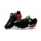 Nike 2016 Chaussures Nike Tiempo Legend VI FG Noir Blanc Hyper Orange Volt