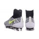 Nike Magista Obra II FG Football Crampons Noir Blanc Jaune