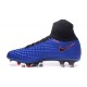 Nike Magista Obra II FG Football Crampons Bleu Noir Orange