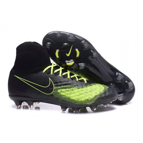 2016 Crampons Nike Magista Obra II FG Football Noir Volt