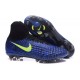 2016 Crampons Nike Magista Obra II FG Football Bleu Noir Volt