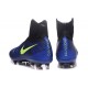 2016 Crampons Nike Magista Obra II FG Football Bleu Noir Volt