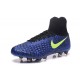 2016 Crampons Nike Magista Obra II FG Football Bleu Noir Volt