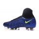 2016 Crampons Nike Magista Obra II FG Football Bleu Noir Volt