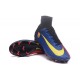 Nouvelles Crampons Nike Mercurial Superfly 5 FG Barcelona FC Bleu Rouge Jaune Noir