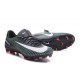 Chaussures de Football 2017 - Nike Mercurial Vapor 11 FG Noir Blanc Vert Électrique