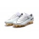 Chaussures de Football 2017 - Nike Mercurial Vapor 11 FG CR7 Vitórias Blanc Or Noir